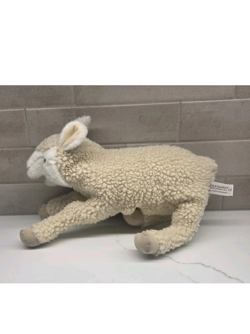 Soft Cream Lamb Plush Toy - Cozy Cuddly Companion